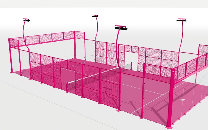 adidas Padel Court in der Variante Full Pink