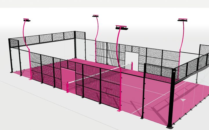 adidas Padel Court in der Variante Half Pink