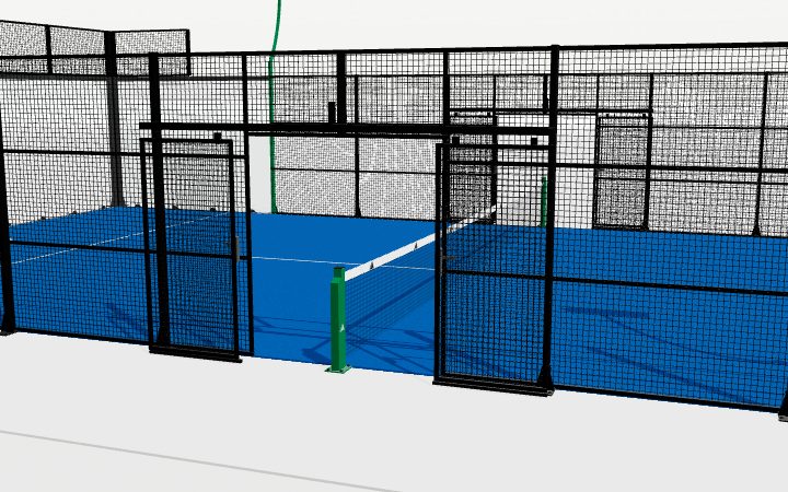 Türen, Netz & Zubehör – Ansicht aus dem 3D-Court-Designer
